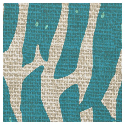 Kahanu Palms Hawaiian Linen Texture Stof (Close Up)