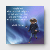 Kahlil Gibran de aarde Fotoplaat (Voorkant)