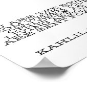 Kahlil Gibran Motivational Poster (Hoek)