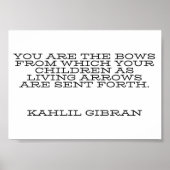 Kahlil Gibran Motivational Poster (Voorkant)