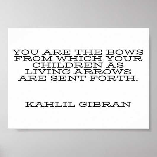 Kahlil Gibran Motivational Poster (Voorkant)
