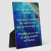 Kahlil Gibran over Joy en Sorrow Fotoplaat (Zijkant)