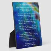 Kahlil Gibran over Joy en Sorrow Fotoplaat (Zijkant)