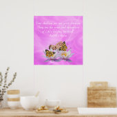 Kahlil Gibran over kinderen Poster (Keuken)