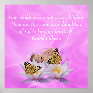 Kahlil Gibran over kinderen Poster