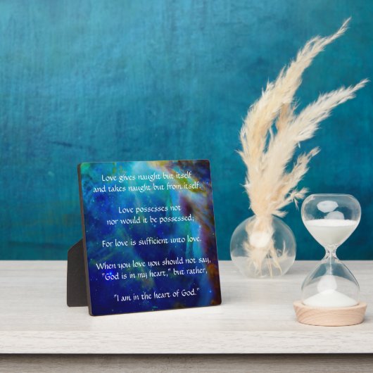 Kahlil Gibran over liefde Fotoplaat (Insitu)