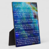 Kahlil Gibran over onderwijzen Fotoplaat (Zijkant)