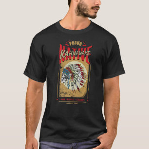 Kahnawake Native American Indian Warrior Tribe Pro T-shirt