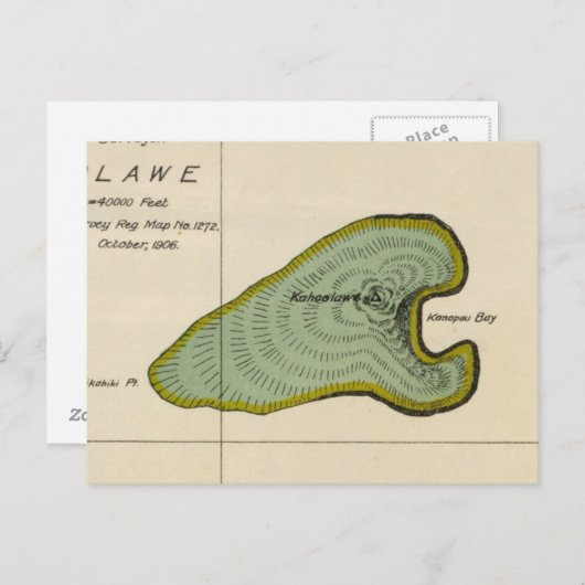 Kahoolawe, Hawaii Briefkaart (Voorkant / Achterkant)