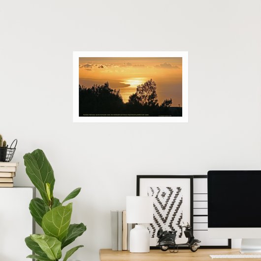 Kaho'olawe Sunset Poster (Thuiskantoor)