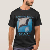 Kahuku Beach Hawaii Manta Rays Zee Rays Ocean T-shirt (Voorkant)