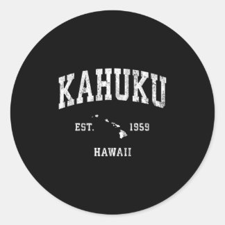 Kahuku Hawaii Hi Atletische Sport Ronde Sticker