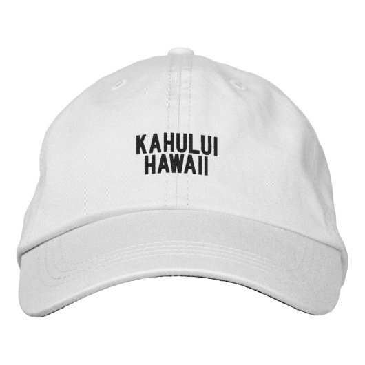 Kahului, Hawaï hoed Geborduurde Pet (Voorkant)