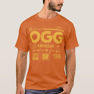 Kahului OGG Maui luchthavencode Reisdag R T-shirt