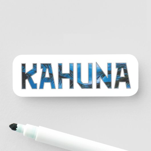 Kahuna Naamplaatje (In situ)