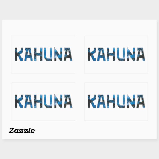 Kahuna Rechthoekige Sticker (Vel)