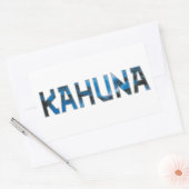 Kahuna Rechthoekige Sticker (Envelop)