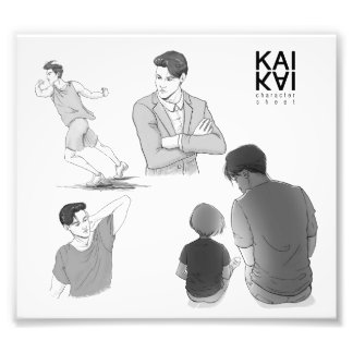 Kai Akiyama karakterschets Foto Afdruk