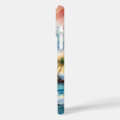 Kai Aloha Motu Waterverf Wave Case-Mate iPhone Case (Achterkant / Links)