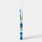 Kai Aloha Palms Waterverf Wave Case-Mate iPhone Case (Achterkant / Links)