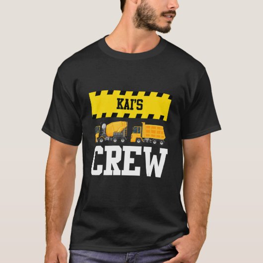 Kai Construction Crew Custom Dumptruck Truck T-shirt (Voorkant)