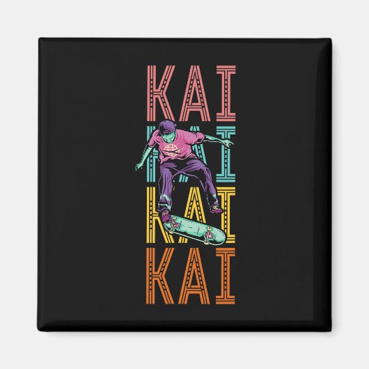 Kai Custom Skateboarding Hob Magneet (Voorkant)