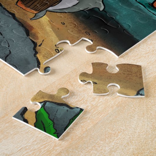 Kai Dolphin Jamming in Afrika Puzzel (Zijkant)