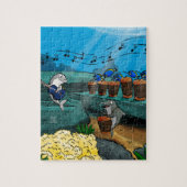 Kai Dolphin Jamming in Afrika Puzzel (Verticaal)