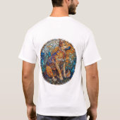 Kai Ken-hond gebrandschilderde glaskunst T-shirt (Achterkant)