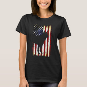 Kai Ken Silhouette Amerikaanse vlag 4th of July To T-shirt