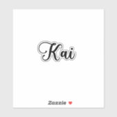 Kai Naam - Handgeschreven kalligrafie Sticker (Vel)