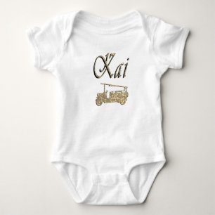 Kai naam met brandweerwagen, romper