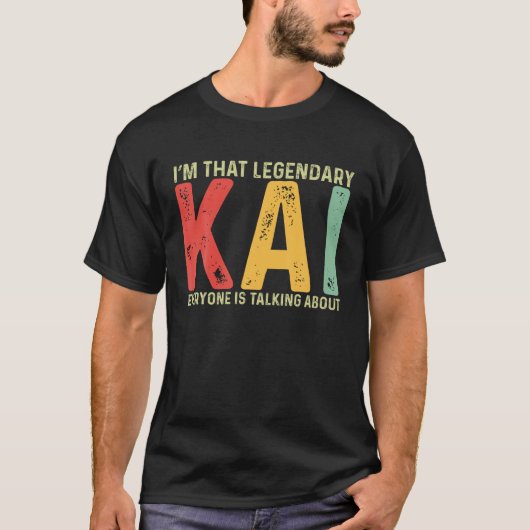 Kai Persoonlijke Naam Voornaam Grappig Kai Gezegde T-shirt (Voorkant)