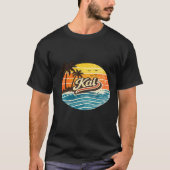 Kai Retro Zonsondergang Naam Design T-shirt (Voorkant)