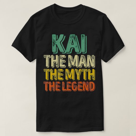 Kai The Man The Myth The Legend  First Name Kai  T-shirt (Design voorkant)