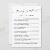 KAIA 20 Vragen over de Ouders Baby Game Kaart (Voorkant)