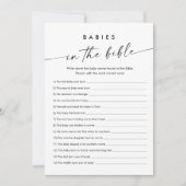 KAIA baby's in de bijbel Baby shower spel Kaart (Voorkant)