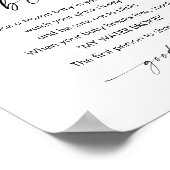 KAIA Mijn Water Broke Baby shower Game Sign Poster (Hoek)