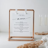 KAIA Minimalistisch Huwelijksmenuutje Poster