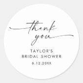 KAIA Minimalistisch Vrijgezellenfeest Favor Ronde Sticker (Voorkant)