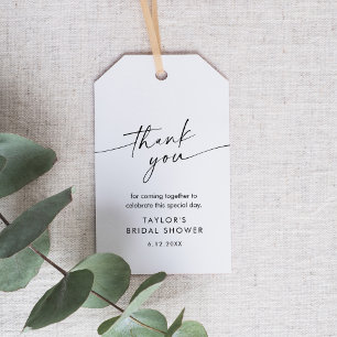 KAIA Minimalistisch Vrijgezellenfeest Favor Tag Cadeaulabel