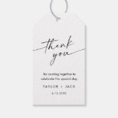 KAIA minimalistische bruiloft gunst Label Cadeaulabel (Voorkant)