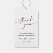 KAIA minimalistische bruiloft gunst Label Cadeaulabel (Achterkant)