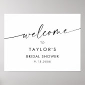 KAIA Minimalistische Bruiloft Welcome  Poster (Voorkant)