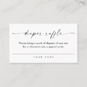 KAIA Minimalistische Luier Raffle Ticket Insert Ka (Voorkant)