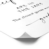 KAIA Pacifiers in Jar Baby shower Game Poster (Hoek)