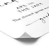 KAIA Snoepjes in Jar Baby shower Spel Poster (Hoek)