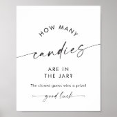 KAIA Snoepjes in Jar Baby shower Spel Poster (Voorkant)