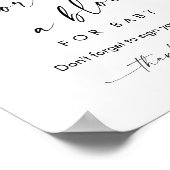 KAIA Versier een Block Baby shower Game Sign Poster (Hoek)