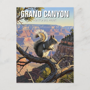 Kaibab Eekhoorn in het Grand Canyon National Park Briefkaart